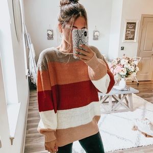 Color block sweater size small